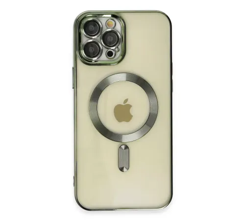 Apple iPhone 12 Pro Max Kılıf Kross Magneticsafe Kapak - Koyu Yeşil
