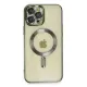Apple iPhone 12 Pro Max Kılıf Kross Magneticsafe Kapak - Koyu Yeşil
