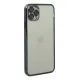 Apple iPhone 11 Pro Max Kılıf Lensli Silikon - Siyah