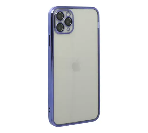 Apple iPhone 11 Pro Max Kılıf Lensli Silikon - Mor