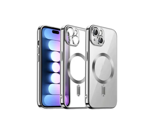 Apple iPhone 13 Kılıf Kross Magneticsafe Kapak - Gümüş