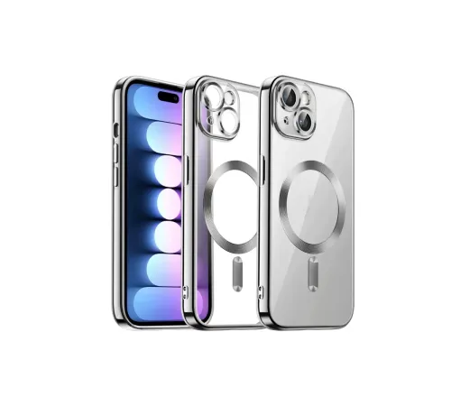 Apple iPhone 13 Kılıf Kross Magneticsafe Kapak - Gümüş