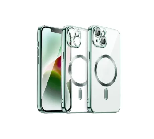 Apple iPhone 13 Kılıf Kross Magneticsafe Kapak - Koyu Yeşil