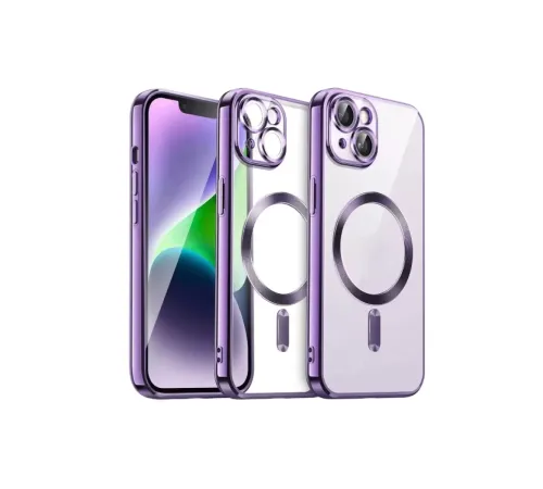 Apple iPhone 13 Kılıf Kross Magneticsafe Kapak - Mor