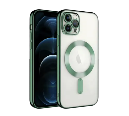 Apple iPhone 13 Pro Kılıf Kross Magneticsafe Kapak - Koyu Yeşil