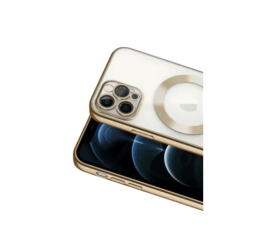 Apple iPhone 13 Pro Kılıf Kross Magneticsafe Kapak - Gold