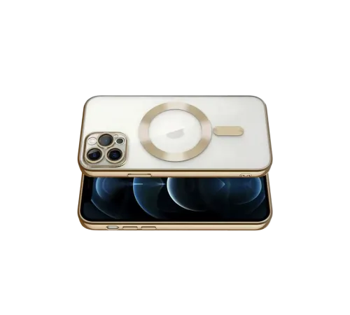 Apple iPhone 13 Pro Kılıf Kross Magneticsafe Kapak - Gold