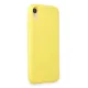 Apple iPhone XR Kılıf First Silikon - Sarı