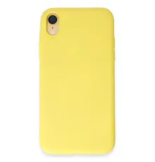 Apple iPhone XR Kılıf First Silikon - Sarı