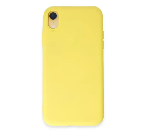 Apple iPhone XR Kılıf First Silikon - Sarı