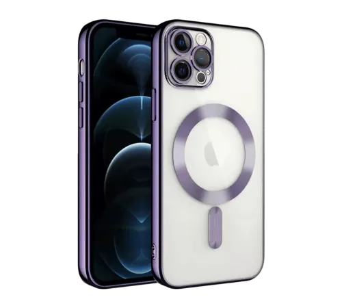 Apple iPhone 13 Pro Kılıf Kross Magneticsafe Kapak - Mor