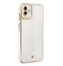 Samsung Galaxy A04 Kılıf Liva Lens Silikon - Beyaz