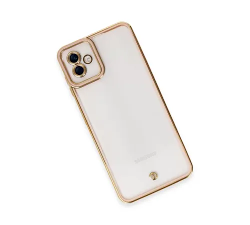 Samsung Galaxy A04 Kılıf Liva Lens Silikon - Rose