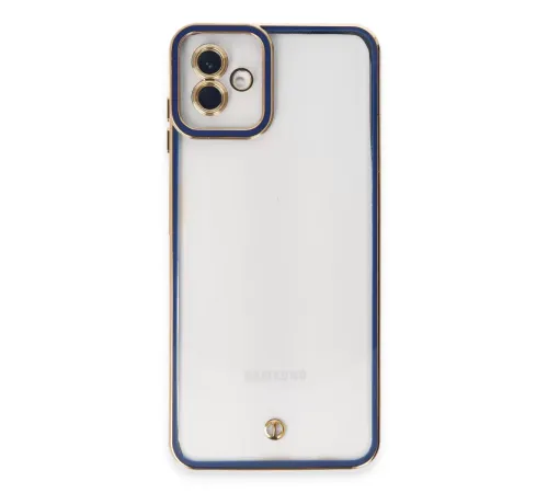 Samsung Galaxy A04 Kılıf Liva Lens Silikon - Mavi