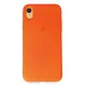 Apple iPhone XR Kılıf First Silikon - Parlak Turuncu