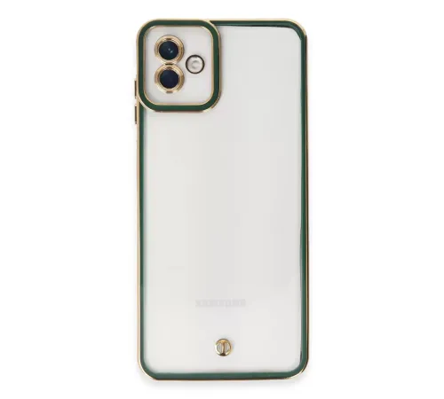 Samsung Galaxy A04 Kılıf Liva Lens Silikon - Yeşil