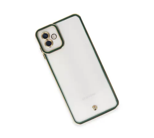 Samsung Galaxy A04 Kılıf Liva Lens Silikon - Yeşil