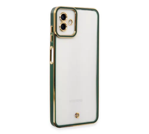 Samsung Galaxy A04 Kılıf Liva Lens Silikon - Yeşil