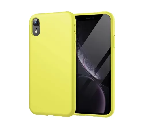 Apple iPhone XR Kılıf First Silikon - Parlak Yeşil