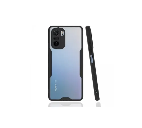 Xiaomi Poco F3 Kılıf Platin Silikon - Siyah