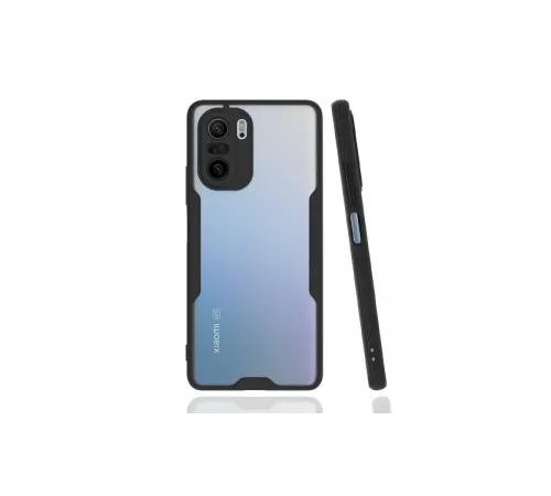 Xiaomi Poco F3 Kılıf Platin Silikon - Siyah