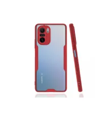 Xiaomi Poco F3 Kılıf Platin Silikon - Kırmızı