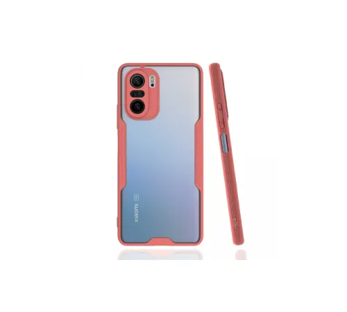 Xiaomi Poco F3 Kılıf Platin Silikon - Pembe