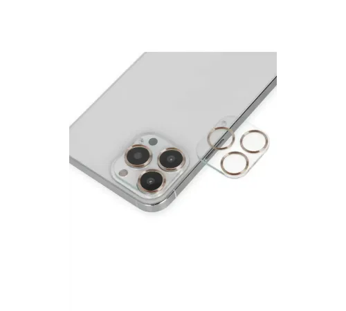 Apple iPhone 14 Pro Max Band Metal Kamera Lens - Gold