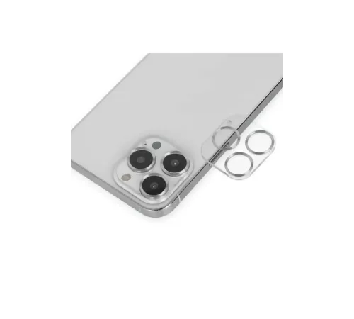 Apple iPhone 14 Pro Max Band Metal Kamera Lens - Gümüş
