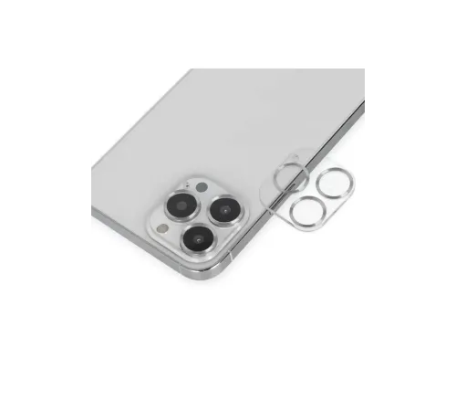 Apple iPhone 14 Pro Max Band Metal Kamera Lens - Gümüş