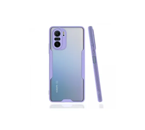 Xiaomi Poco F3 Kılıf Platin Silikon - Lila