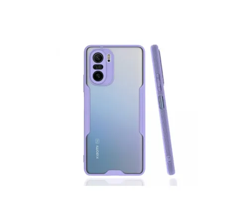 Xiaomi Poco F3 Kılıf Platin Silikon - Lila