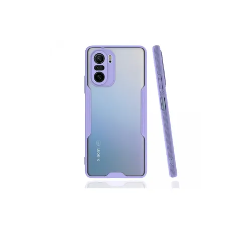 Xiaomi Poco F3 Kılıf Platin Silikon - Lila
