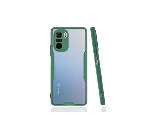 Xiaomi Poco F3 Kılıf Platin Silikon - Yeşil