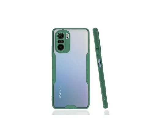 Xiaomi Poco F3 Kılıf Platin Silikon - Yeşil