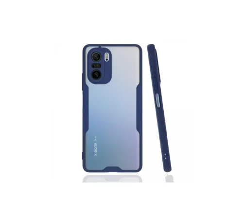 Xiaomi Poco F3 Kılıf Platin Silikon - Lacivert