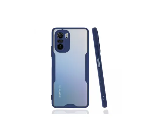 Xiaomi Poco F3 Kılıf Platin Silikon - Lacivert