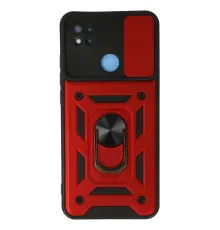 Xiaomi Redmi 9C Kılıf Pars Lens Yüzüklü Silikon - Kırmızı