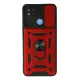 Xiaomi Redmi 9C Kılıf Pars Lens Yüzüklü Silikon - Kırmızı