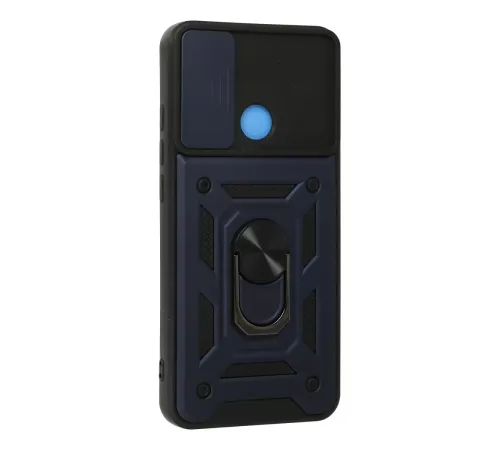 Xiaomi Redmi 9C Kılıf Pars Lens Yüzüklü Silikon - Lacivert