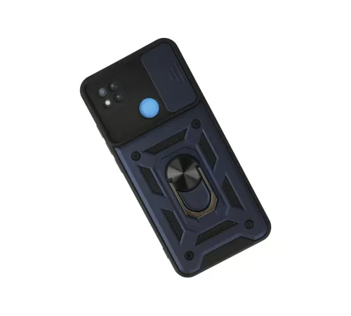 Xiaomi Redmi 9C Kılıf Pars Lens Yüzüklü Silikon - Lacivert