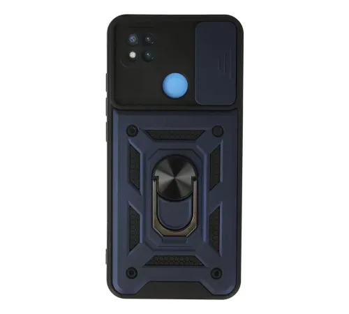 Xiaomi Redmi 9C Kılıf Pars Lens Yüzüklü Silikon - Lacivert