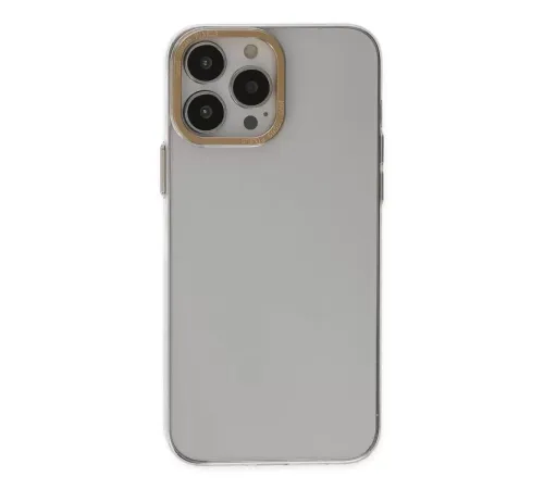 Apple iPhone 13 Pro Kılıf Anka PC Sert Metal Kapak - Şeffaf