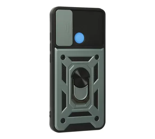 Xiaomi Redmi 9C Kılıf Pars Lens Yüzüklü Silikon - Yeşil
