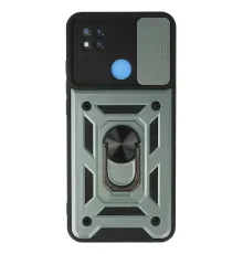 Xiaomi Redmi 9C Kılıf Pars Lens Yüzüklü Silikon - Yeşil