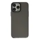 Apple iPhone 13 Pro Max Kılıf Anka PC Sert Metal Kapak - Siyah