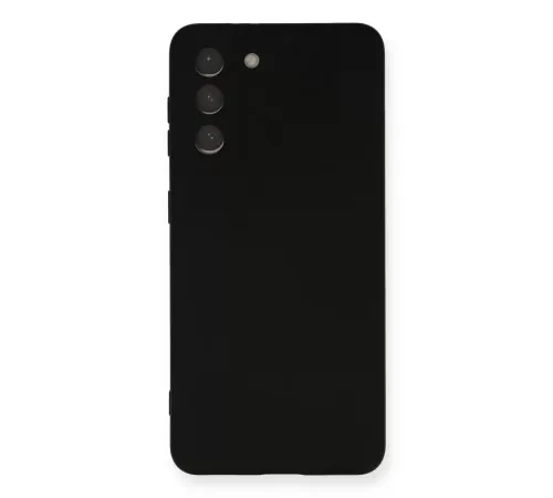 Samsung Galaxy S21 FE Kılıf Nano içi Kadife Silikon - Siyah