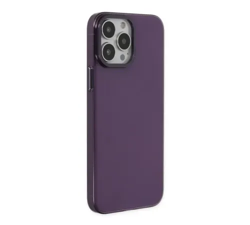 Apple iPhone 13 Pro Max Kılıf Anka PC Sert Metal Kapak - Mor