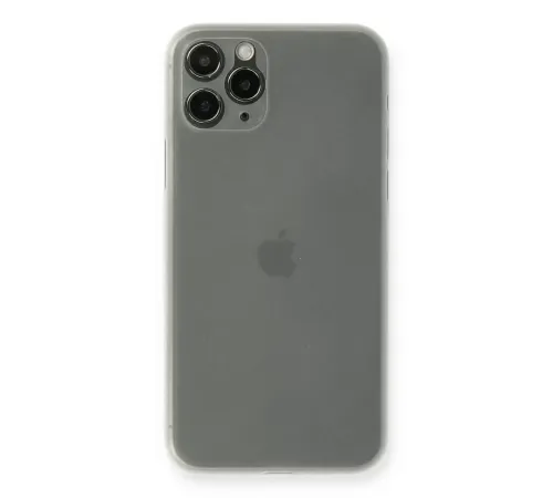 Apple iPhone 11 Pro Kılıf PP Ultra İnce Kapak - Beyaz