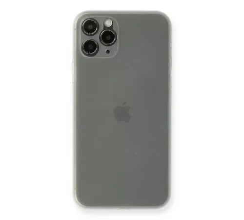 Apple iPhone 11 Pro Max Kılıf PP Ultra İnce Kapak - Beyaz